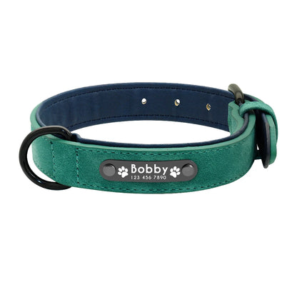 Custom Leather Dog Collar – Padded & Personalized