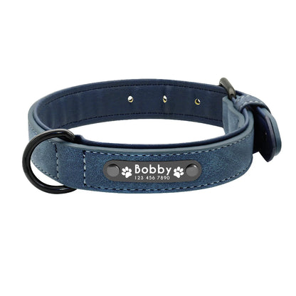 Custom Leather Dog Collar – Padded & Personalized