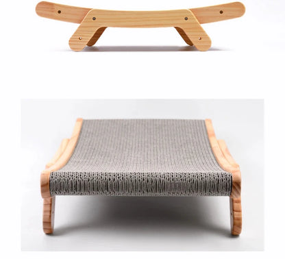 3-in-1 Sisal Cat Scratcher Bed