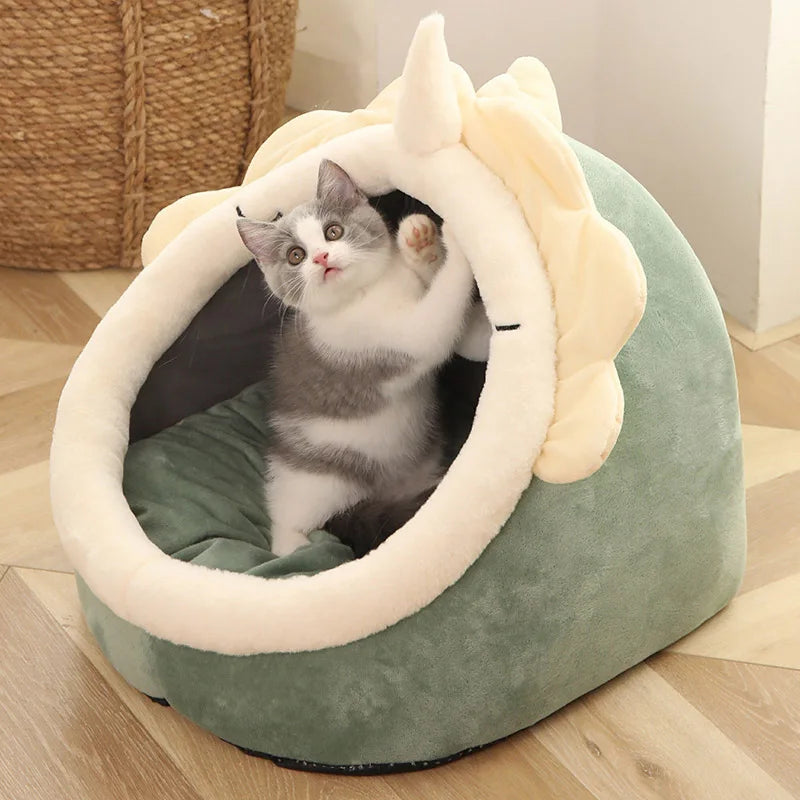 Cozy Cave Pet Bed – Soft, Foldable & Washable