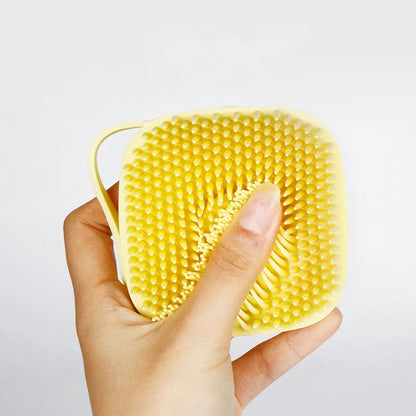 2-in-1 Silicone Pet Bath Brush – Soft & Gentle